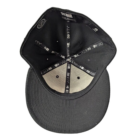 New Era NHL Anaheim Ducks Black Fitted Hat Cap Size 8 59Fifty New No Tags Gift - Picture 5 of 10